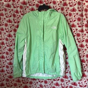 The North Face Stinson HYVENT Rain Coat Jacket, Green & White, Women's XL NWOT